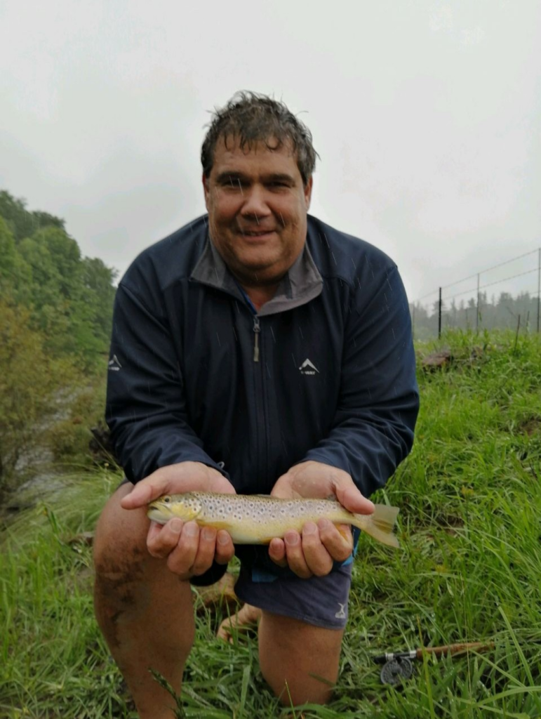 1606321531974 Beautiful wild brown caught on a big orange tungsten wooly buggger