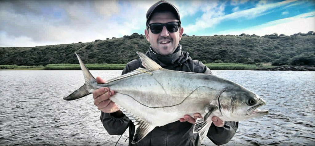 Light tackle fun at the Breede. This one fell to a Z-Claw