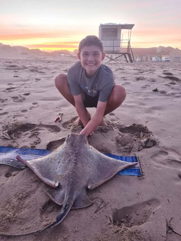Bait/Eagle ray at Blue Water bay P.E Safely released IMG-20220420-WA0067